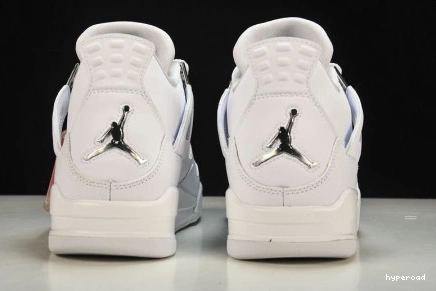 Hyperoad MENS JORDAN RETRO AIR WHITE “PURE 4 MONEY” 1118